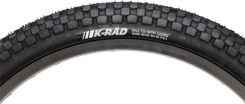 KRad Tire, Inverted tread design and knurled tread