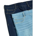 thumbnail image 2 of Real Love Girls’ Jeans – 2 Pack Stretch Denim Pull-On Skinny Fit Jeggings (7-16), 2 of 7