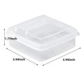 thumbnail image 2 of CHUANK Set of 4 Sliced Cheese Storage Containers Reusable Butter Storage Containers with Lids Cheese Containers for Kitchens Restaurants Hotels, 2 of 5