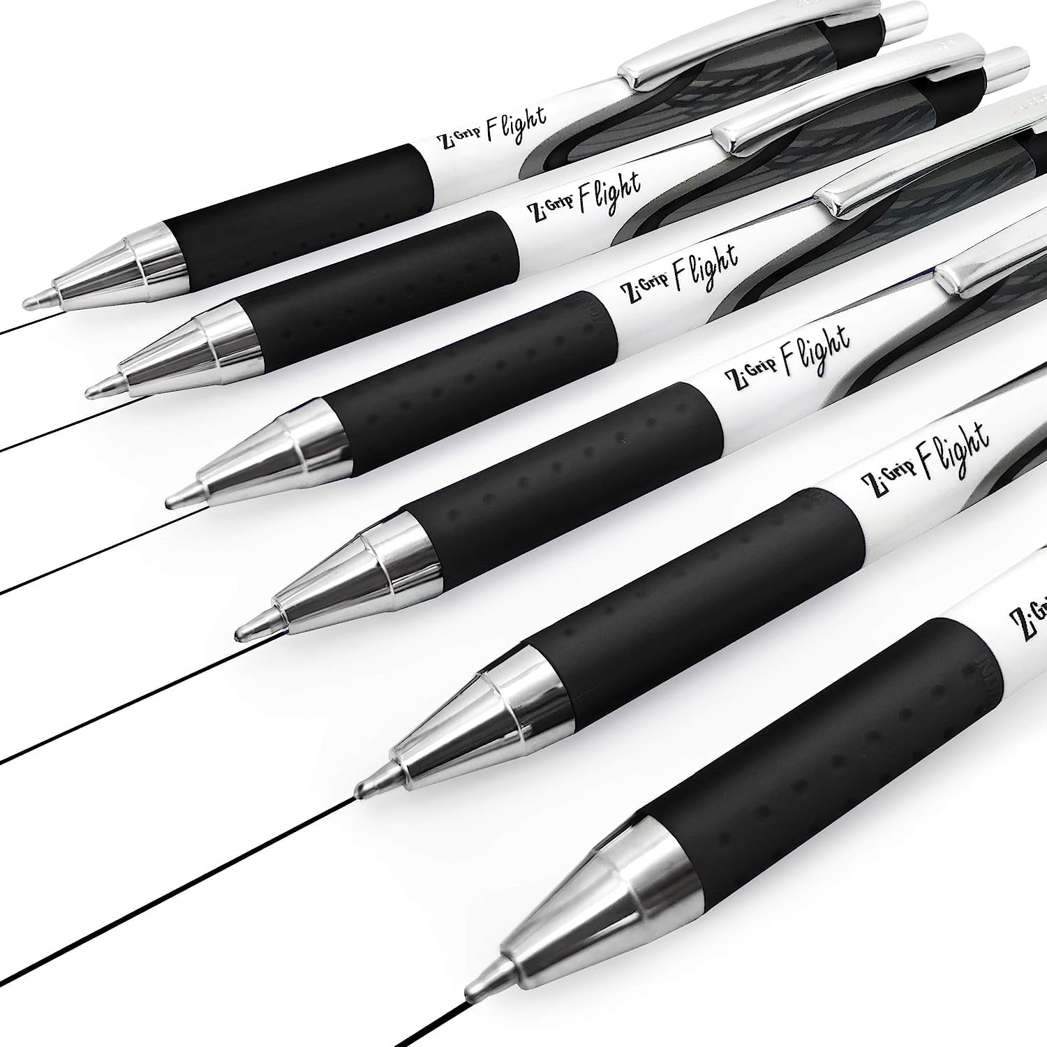 Zebra Classic Z-Grip Flight Ballpoint Pens - 1.2mm - Black Ink - Pack of 20