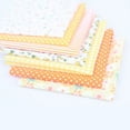thumbnail image 4 of Dalazy 7 Pieces / Set Of Printed Cotton Fabric Sewing Craft DIY Fabric yellow 50x50cm, 4 of 6