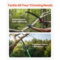 thumbnail image 3 of VEVOR Manual Pole Saw Extendable Pole Tree Pruner 3.87-27 ft 65Mn Steel Blade, 3 of 9