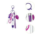thumbnail image 6 of yotijay 6 Pieces Nurse Pen Set Party Favor Office Supplies Gift Retractable Ball Pen Violet, 6 of 9