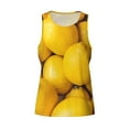 thumbnail image 5 of Sigee Ripe Yellow Lemon for Men's Workout Tank Top, Athletic Gym Sleeveless Shirt - Quick Dry, Lightweight, Breathable 3X-Large, 5 of 9