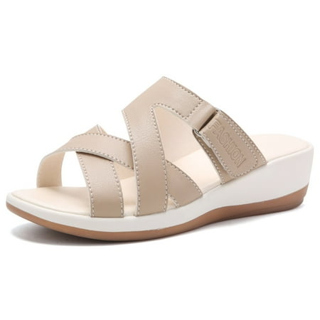 

Hebeleena Women s Wedge Sandals Open Toe Summer Black Wedge Sandal for Women Beach Bohemia Comfortable Wedges