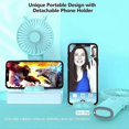 thumbnail image 3 of Mini USB Handheld Fan Battery Operated, 4000mAh Hand Held Rechargeable Small Quiet, 3 of 4