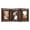 Walnut, variant on Sfugno 4x6 Picture Frame,Tabletop Rustic Wood Hinged Folding Triple Picture Frames Collage, Double-Sided Display Rotatable High Definition Glass Photo Frame,Brown