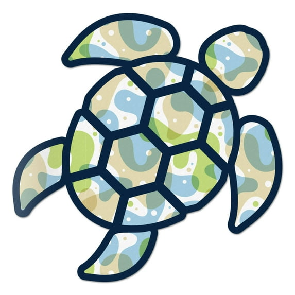 Red Hound Auto Sea Turtle Blue Green Overlay Sticker Decal Wall Tumbler Cup Window Car Truck Laptop 6 Inches