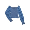 thumbnail image 6 of Jordache Girls Smocked Denim Top, Sizes 4-18, 6 of 8