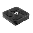 thumbnail image 2 of Cateissary Placa de liberación adaptador de rótula de bola de trípode para cámara soporte de cámara de aleación Universal de rosca de 1/4 Accesorios de cámara y óptica, 2 of 6