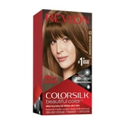 Revlon ColorSilk Beautiful Permanent Hair Color, 43 Medium Golden Brown, 1 Count
