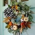 thumbnail image 4 of Fall Decor Wreath for Front Door 16 inches - Thanksgiving Decorations for Home Autumn Wreaths Outside Wall Window, 4 of 5