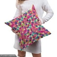 thumbnail image 5 of Ambesonne Abstract Fabric by the Yard Upholstery, Colorful Geometric Shapes, 2 Yards, Multicolor, 5 of 5