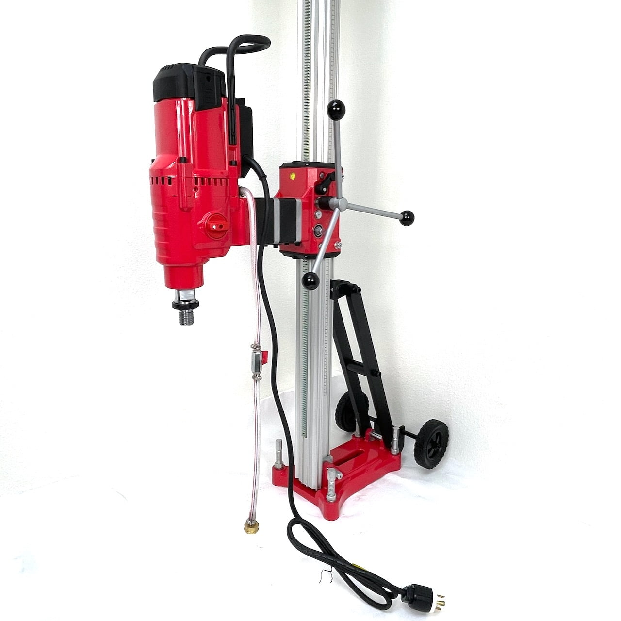 BLUEROCK Model 25Z1 220v Extra Large 25" Capacity Concrete Asphalt Rock Core Drill w/ Long Stroke Stand & Rolling Base