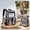 A, variant on Transparent Backpack for Women Men, Clear PVC Bookbag Stadium Approved Heavy Duty School Bag with Reinforced Shoulder Straps - Spacious Travel Daypack for Students Teens Adults, Concert, Work, Black