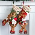 thumbnail image 5 of Jumbo Christmas Stockings Santa Snowman Reindeer Legs Large Holiday Decorations for Fireplace Mantle Tree Hanging Festive Party Gift Bags Family Home Xmas Celebration, 5 of 5