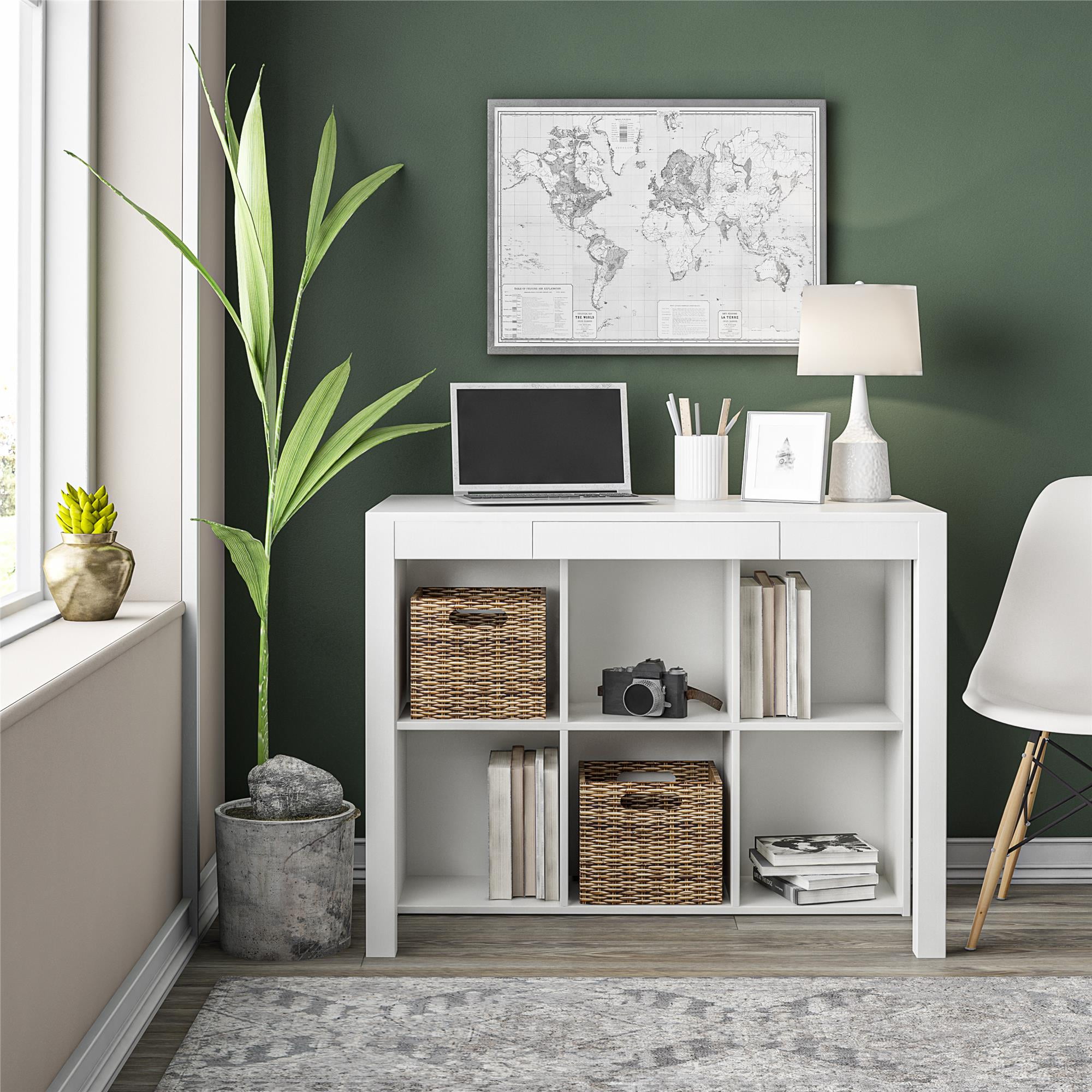 Ameriwood desk with cubbies deals