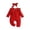 Red, variant on Ulanda Newborn Baby Girl Clothes Jumpsuit Ruffle Romper Bodysuit Pants Headband One-Piece Coming Home Hospital Outfits (Red, 3-6 Months)