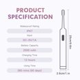 thumbnail image 3 of Electric Toothbrush Ipx7 90 Days Of Use On a Single Charge Electric Rechargeable Toothbrush For Adults, 3 of 7