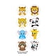 thumbnail image 2 of 2 pegatinas redondas adorables de animales terrestres en 8 diseños con línea perforada versión ampliada (C cada una mide 1" de diámetro) ER, 2 of 3