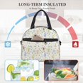 thumbnail image 4 of Fotbe Flower Rabbit Bolsa de Almuerzo con Estampado, Lonchera Aislada, Contenedores de Comida Reutilizables Tipo Cooler a Prueba de Fugas, 4 of 7