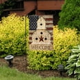 thumbnail image 2 of Tkrady Americana Welcome Garden Flag Primitive Patriotic 18" x 12.5", 2 of 4