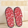 thumbnail image 2 of Fotbe Christmas Hohoho Pantuflas Peludas para Mujer con Estampado, Zapatillas de Peluche, Zapatos de Invierno para Casa, Uso Interior y Exterior-Medium, 2 of 8