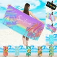 thumbnail image 3 of Dengmore Eye catching Soft Beach Towel Double sided Printed Beach Towel Superfine Fiber Adult Swimming Bath Towel Wholesale Quick Drying Double sided Velvet, 3 of 3
