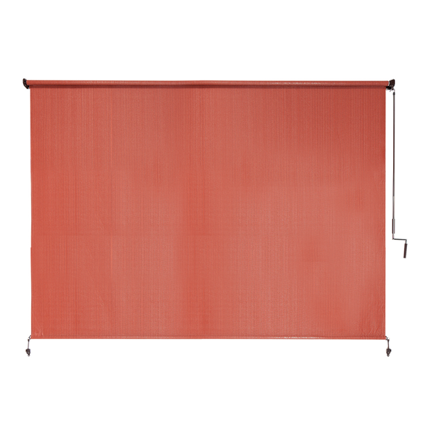 Coolaroo Wand Operated Outdoor Roller Shade, 90 UV Block, 8' x 6