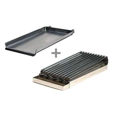 Rocky Mountain Cookware MGB12-8 2-Burner Add on Griddle/Broiler Combo