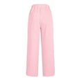 thumbnail image 4 of cfhntfmh Sweat Pants for Women Comfy Wide Straight Leg Jogger Pants Athletic High Elastic Waist Lightweight Soft Workout Pants, 4 of 6