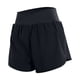 thumbnail image 5 of Pantalones cortos deportivos de entrenamiento para mujer - Cintura alta, doble capa con braguita interior, abertura lateral, bolsillos con cremallera, nailon y spandex, tallas S-XXL, 5 of 6