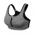thumbnail image 1 of Women Zip Front Sports Bras High Impact Support Bra Wirefree Zipper Adjustable Post Surgery Bra, 1 of 12