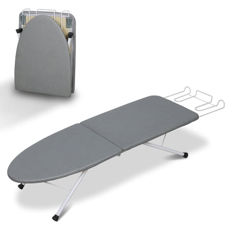ZOES HOMEWARE Tabletop Ironing Boards | Foldable & Portable Iron Board with Iron Rest | Small Ironing Board | 31.5"x11.8"x7"