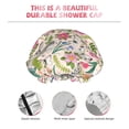 thumbnail image 5 of Kdxio Bunny Floral Print Shower Cap for Women,Elastic and Reusable,Double Waterproof Layers Bathing Hat, 5 of 9