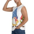 thumbnail image 3 of Lsque Autumn Funny Gnomes Print Men's Cotton Blend Sleeveless Muscle Shirts (S-3XL)- Moisture Wicking, Odor Protection, UPF 30+,XX-Large, 3 of 8