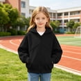 thumbnail image 6 of VIPOIN Boys Girls Zip‑Up Hoodie, Raglan Long Sleeve Soft Sweatshirt with Pockets, Sizes 5-16 Years, 6 of 8