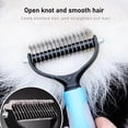 thumbnail image 4 of FurNest Pet Shedding Brush Grooming 2 Sided Undercoat Dog Cat Comb Tool Pet, 4 of 8