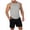 *2-Gray, variant on VBVC Men's 2 Piece Quick Dry Sweatsuits,Sleeveless Tank Top and Drawstring Shorts for Men,Gray,S-3XL