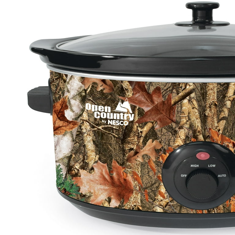 Open Country 8 Qt. Camoflauge Slow Cooker with Temperature Settings Open Country 8 Qt. Camoflauge Slow Cooker with Temperature Settings