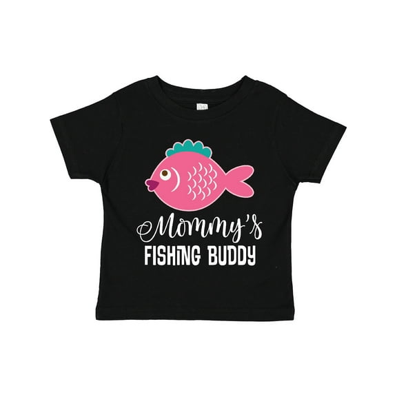 Inktastic Mommys Fishing Buddy Girls Girls Toddler T-Shirt