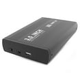 thumbnail image 2 of 3.5 inch USB 2.0 Aluminum External SATA Hard Drive Enclosure Case Black NEW, 2 of 5