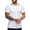 thumbnail image 2 of Polo Shirt for Men Short Sleeve Tops White Xl, 2 of 5