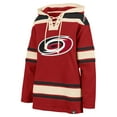 thumbnail image 2 of Women's '47  Red Carolina Hurricanes Superior Lacer Pullover Hoodie, 2 of 3