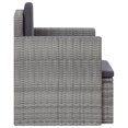 thumbnail image 2 of vidaXL Garden Chair with Cushions Poly Rattan Grey, 2 of 4