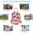thumbnail image 5 of Fotbe Gnomes On The Car Pattern Youth Pullover Hooded Sweatshirt, Boys Hoodie, Kangaroo Pocket Hoodie for Kids Girls -X-Large, 5 of 6