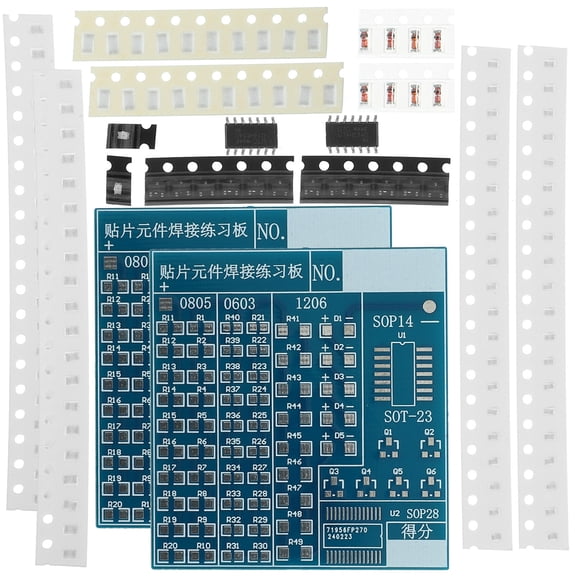 WHAMVOX 2Sets Practice Training Kit Blue for Electronic Component ering and DIY Practice
