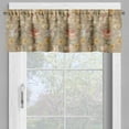thumbnail image 4 of Ambesonne Floral Valance & Curtain, Garden Theme Hibiscus Sketch, 55"x24", Tan Pale Yellow Rose, 4 of 7