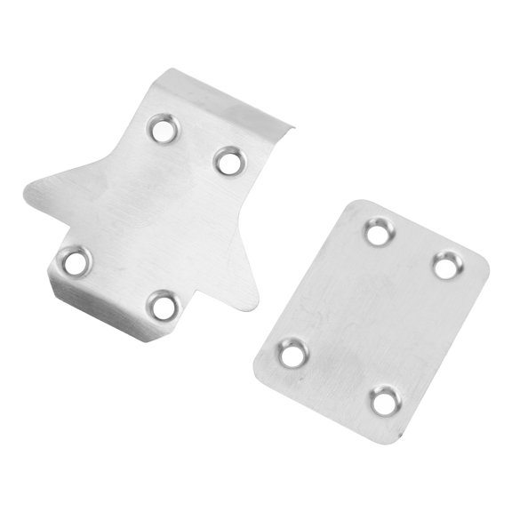 M Buder 2pcs RC Chassis Armor Protector Professional Stainless Steel RC Skid Plate Guard for KYOSHO MP10 MP9E (3.94 inches / 10.00 cm)