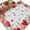 Grey Green Red, variant on Valentine's Day Love Heart Round Area Rug 3.3Ft Washable Circle Rugs for Dining Room Table, Eucalyptus Red Love Heart Non-Slip Carpet Floor Mats Indoor Outdoor Carpet Runner Aesthetic Home Decor